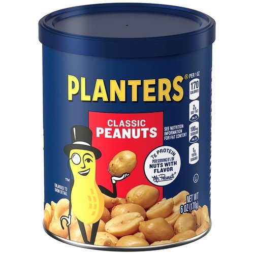 Classic Peanuts Snack Pack, Plant-Based Protein, Healthy 6 Oz (8 Count)