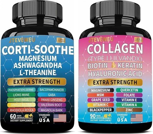 Shining Serenity Set - Corti-Soothe & Collagen and Biotin Skin Cortisol Complex