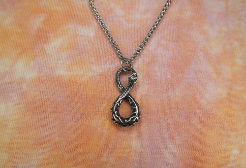 Opal - Purple Bar Necklace with Rhodium Plated Chain