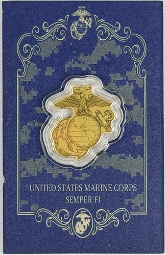 2026 U.S. Marines 1/1000 Shaped .9999 Fine Gold Medal