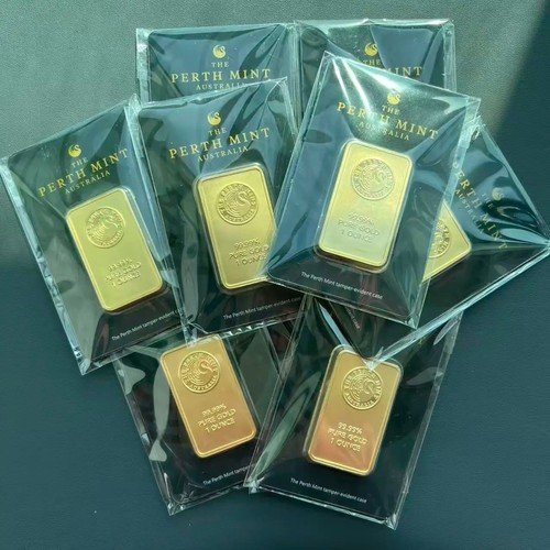 1Kg Shiny Fake Gold Bar Bullion Brick Door Stop/Paperweight CAS