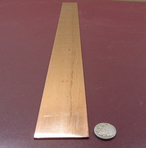 110 Copper Bar H02  .093" Thick x 2.0" Wide x 36.0"  Length