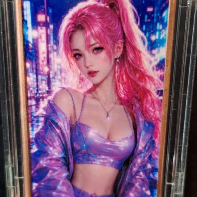 1 oz Copper Colorized Bar "Sexy Woman Nice and reverse Naughty"