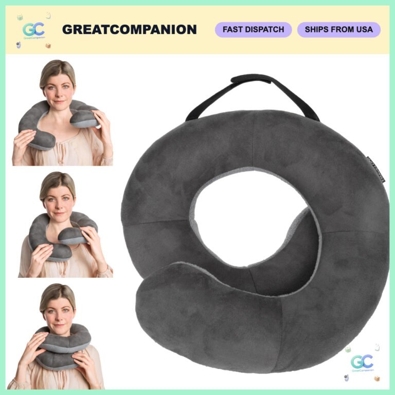 Deluxe Travel Neck Pillow – Soft, Portable, Adjustable Support for Comfort