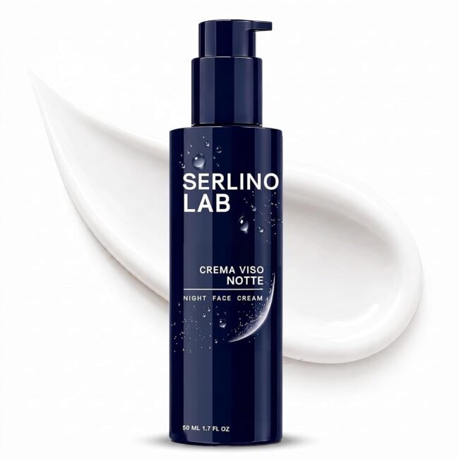 Serlino Lab Men's Anti-Aging Night Face Cream - Retinol & Hyaluronic Acid Daily