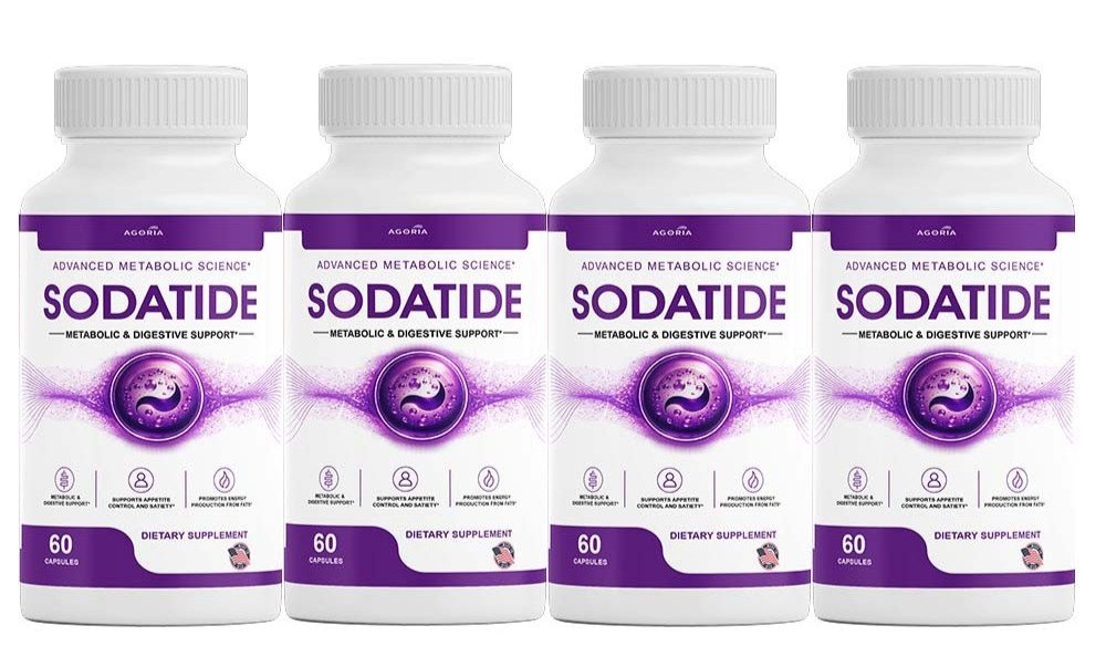 (4 Pack) Sodatide Capsules, Soda Tide for Metabolism & Overall Health Supplement