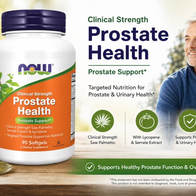 NOW FOODS Prostate Health Clinical Strength 90 Softgels