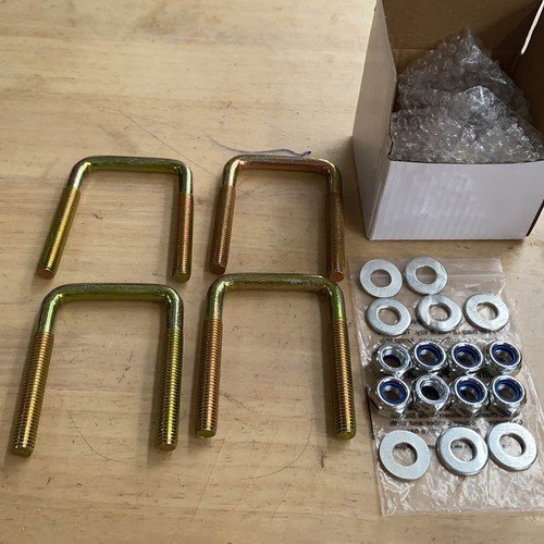 Set of 4 Golf Cart Leaf Spring U Bolt & Screw Nut fit EZGO TXT 72029-G01 A