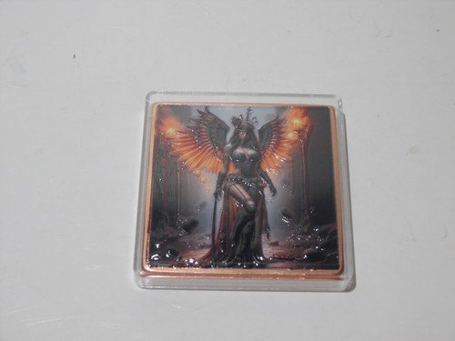 Dark Angel 5 oz .999 Fine Copper Colorized Square Bar Copper Reserve