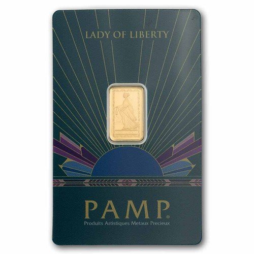 Pamp Suisse Zodiacs 0.5g .9999 Gold Bar in Assay Card | Virgo