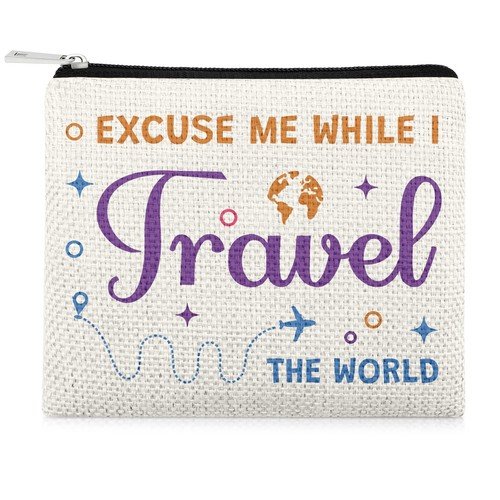 World Travel Gifts Small Coin Purse Travel Gifts for Women Traveling Coin Pou…