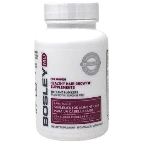 Bosley Healthy Hair Growth Supplements For Women - 60 Count Hair Supplement