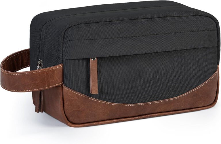 Travel Toiletry Bag for Men, Hanging Toiletry Organizer, Water Resistant Shaving
