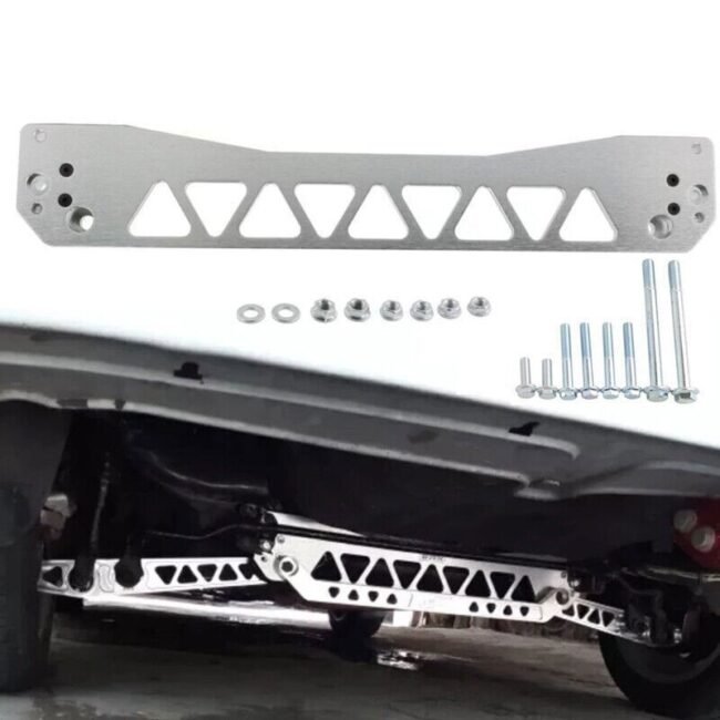 Silver Billet Rear Lower Subframe Brace Tie Bar for Honda Civic EK 96-00 Si DX