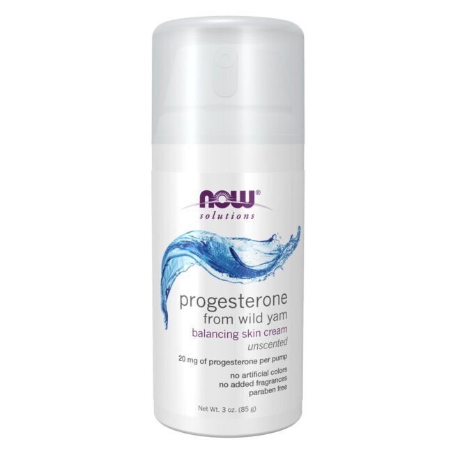 NOW FOODS Progesterone from Wild Yam Balancing Skin Cream - 3 oz.