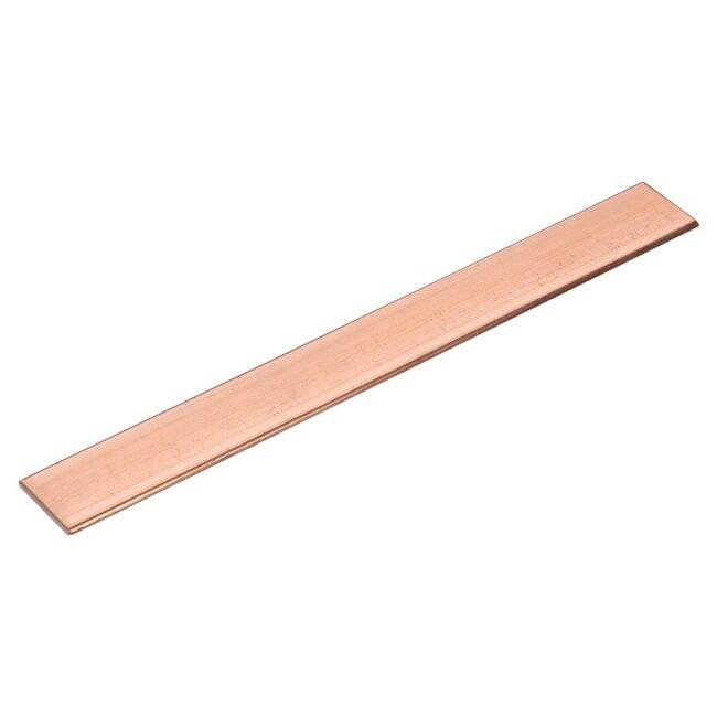 Copper Flat Bar, 0.08" Thickness x 0.98" Width x 7.87" Length Copper Bar Stock