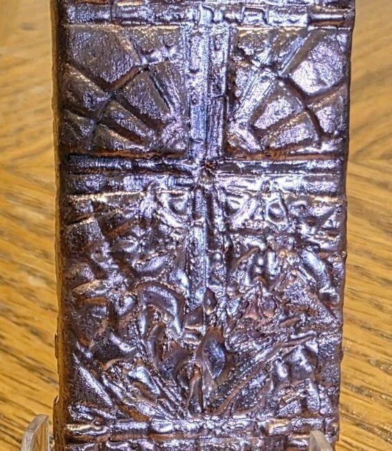 2.59 oz .999 Fine Copper Hand Poured Cross Bar