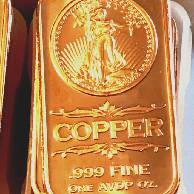 Saint Gaudens Copper  Bars, 10-PACK, 10 one ounce copper bars, REEDERSONG