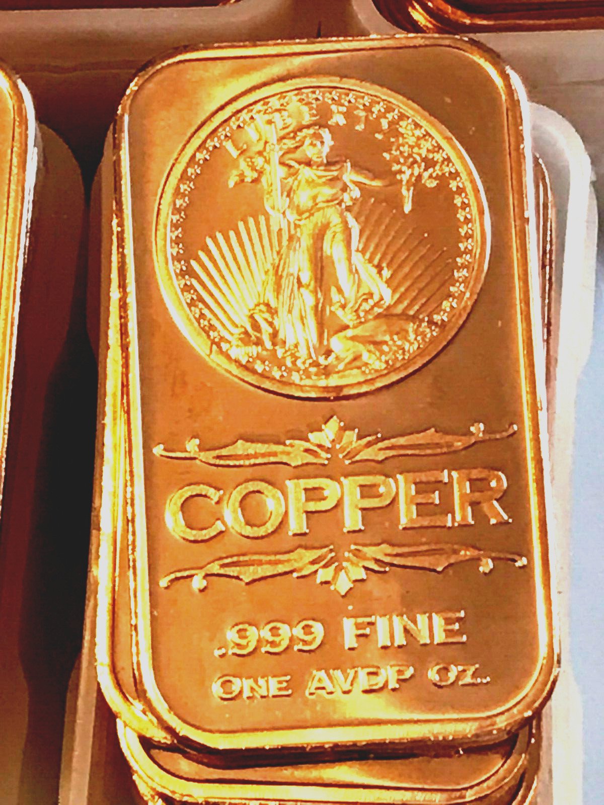 Saint Gaudens Copper Bars, 10-PACK, 10 one ounce copper bars, REEDERSONG