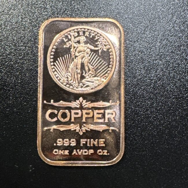 2013 ST. GAUDENS  1 oz. Copper  Bar