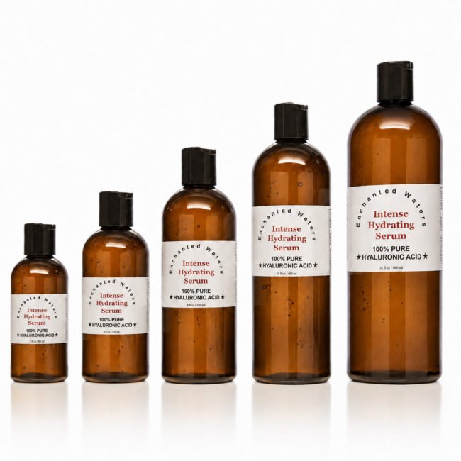 100% Pure Hyaluronic Acid Serum Face Anti Aging Moisturizer Amber Bottle 2-32oz