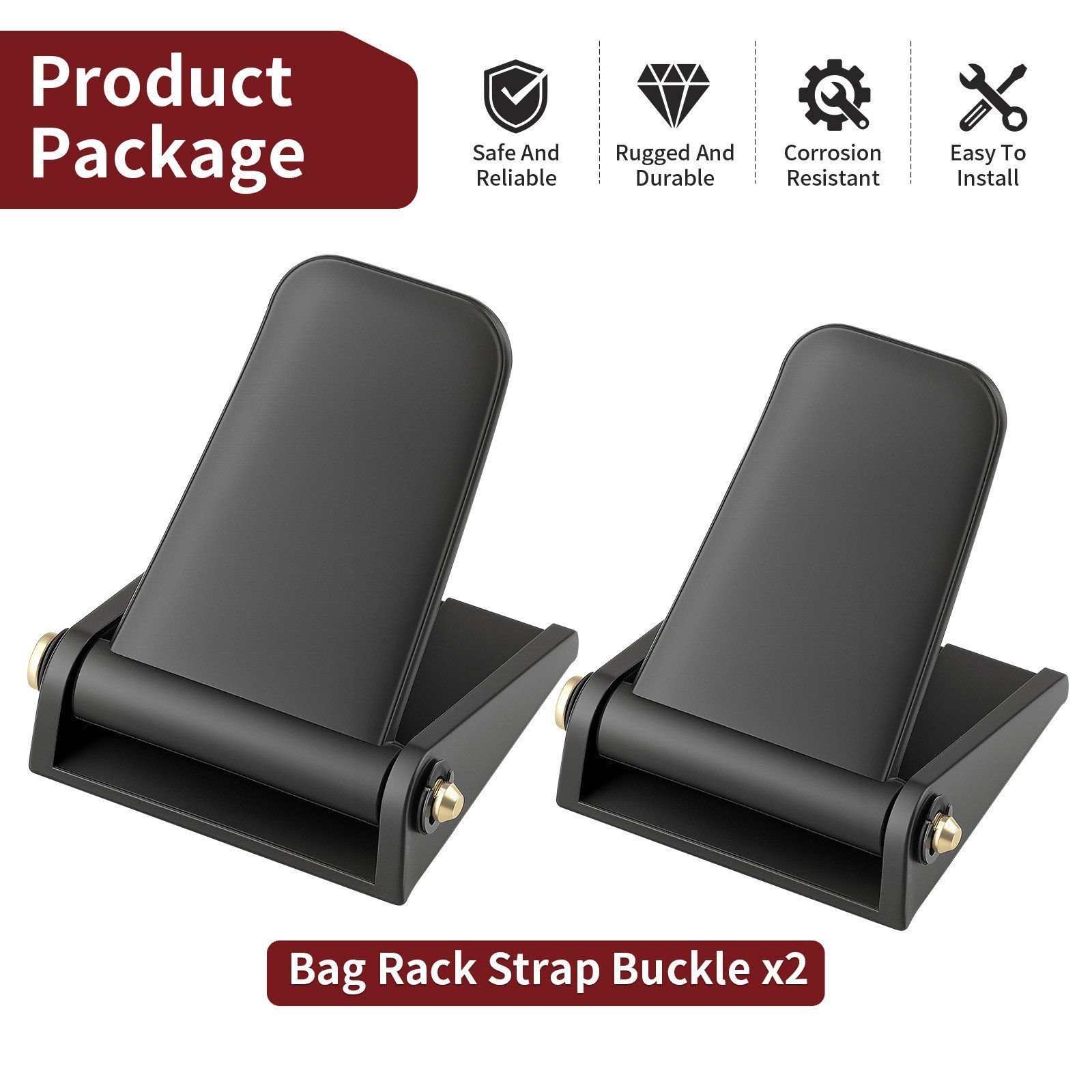 2x Golf Cart Bag Rack Strap Buckle for Yamaha G8 G9 G14 G16 G19 G22 JN6-K8380-00