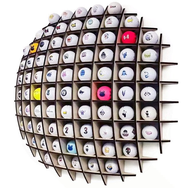 Golf Ball Display Case Holds 78 Golf Balls Collector Display Holder