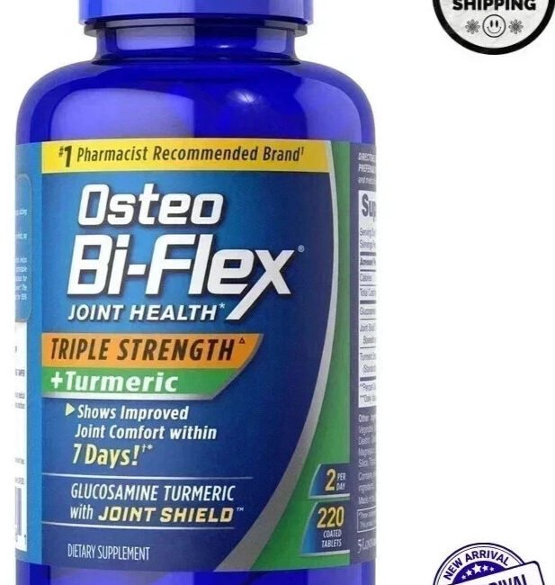 Osteo Bi-Flex Triple Strength with TURMERIC / 220 ct. / NEW & SEALED / Exp 2028