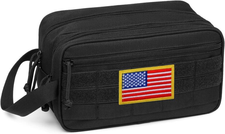 Toiletry Bag for Men – Tactical Dopp Kit for Travel, Black