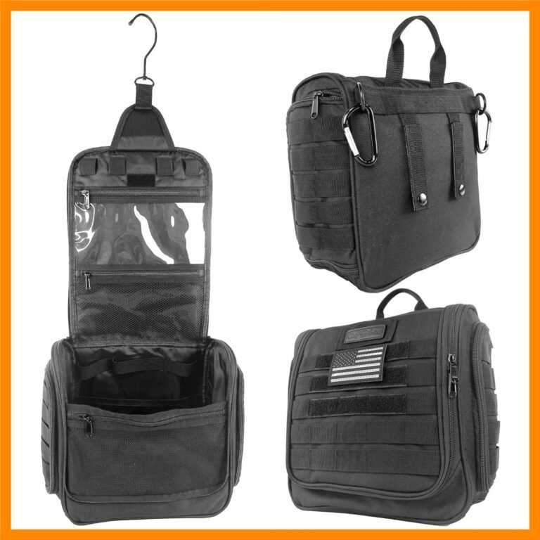 Tactical Toiletry Bag Dopp Kit, Hanging Travel Organizer with 12 Compartments…