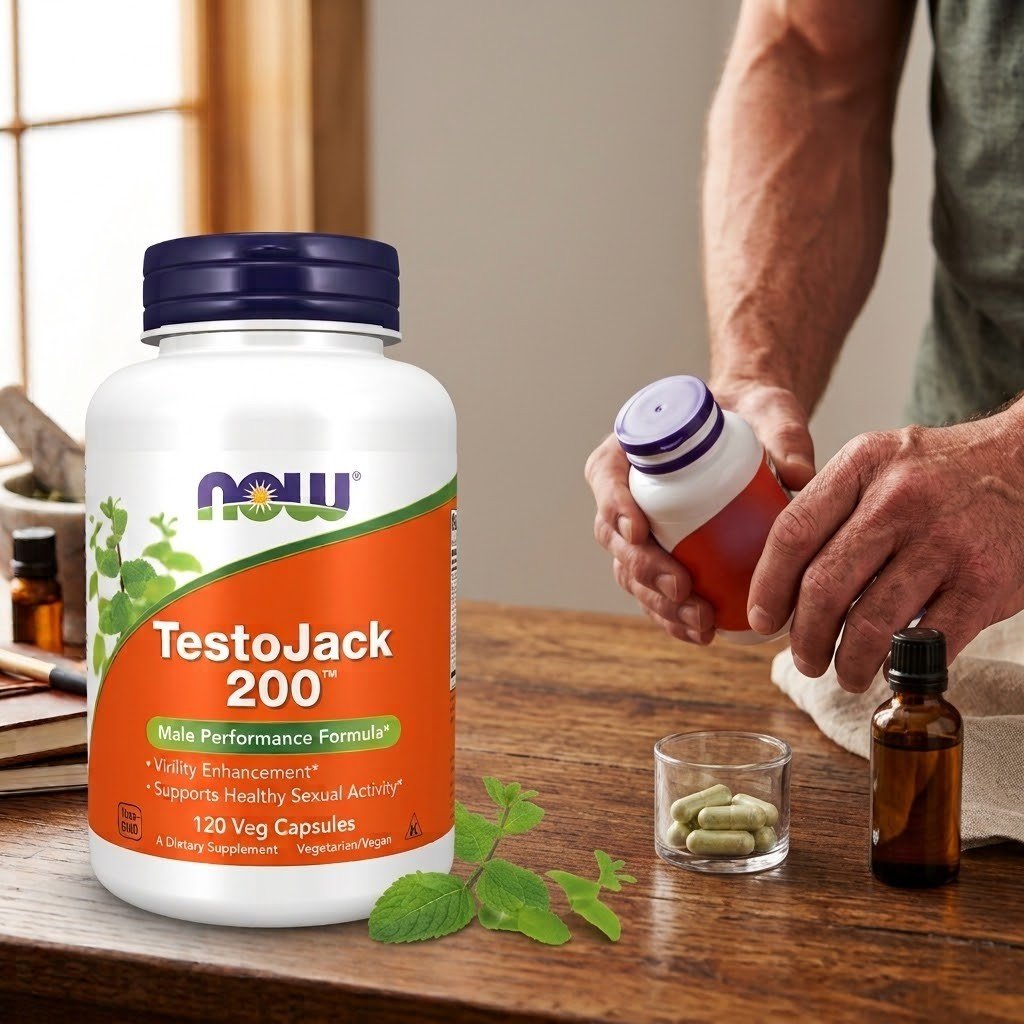 NOW FOODS TestoJack 200 120 Veg Capsules