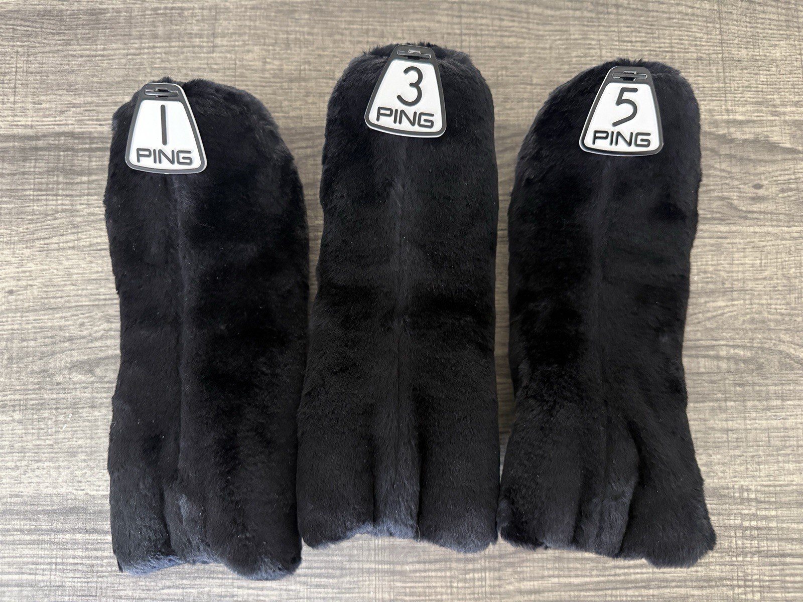 Ping Karsten Plush Fuzzy Golf Club Headcover 1, 3, & 5