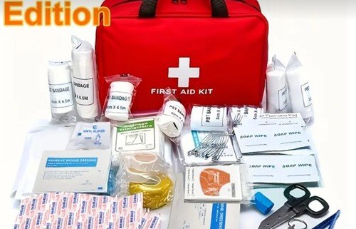 33PCS First Aid Kit Emergency Survival Medical Bag Travel Camping Car Red Kit
