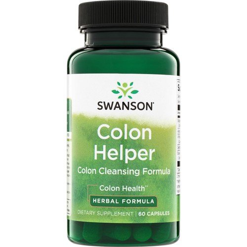 Swanson Colon Helper - Digestive Health, Vervain, Goldenseal Root (60 Capsules)