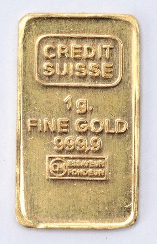 Credit Suisse 1 Gram 999.9 Gold Bar