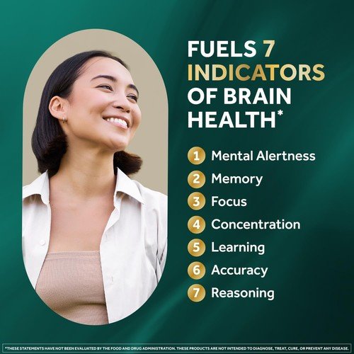 Neuriva Ultra Brain Health Memory Focus Mental Alertness 60 Caps B12 & Vitamin B