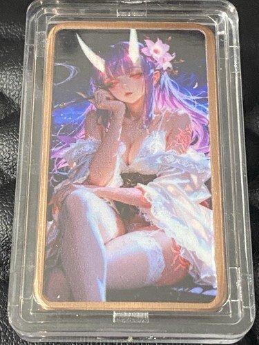 Naughty And Nice Anime Girl 1 Oz  Copper Bar