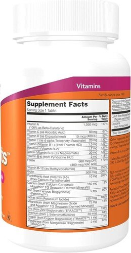 NOW Foods (2 PACKS) , Daily Vits, Multi Vitamin & Mineral, 100 Tablets