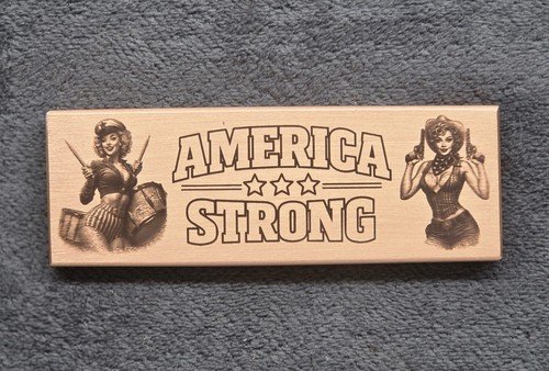 H.R. Metals 10oz .999% Copper. Two Sided Engraving Honoring Military Design