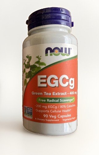 NOW FOODS EGCg Green Tea Extract 400 mg 90 Veg Capsules (2x)