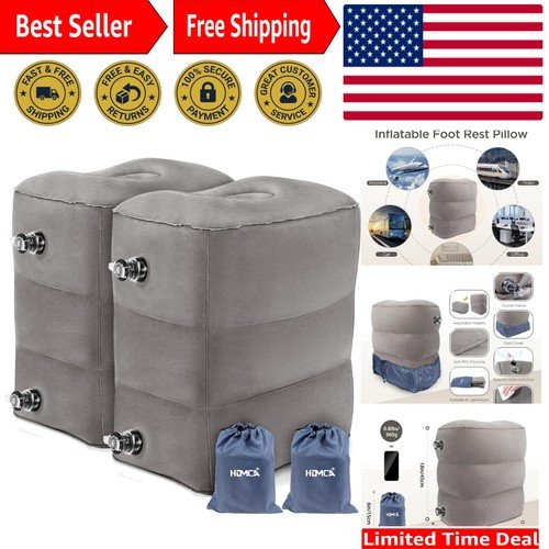 Eco-Friendly Inflatable Travel Foot Rest Pillow Set | Ultimate Comfort for Kids