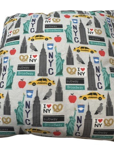 Passport Holder New York Icons Hand Made Cotton Logo Print Fun Gift Souvenir