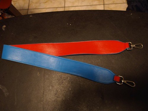 Blue / Red Luggage Bag Strap Travel Accessory with swivels 35″