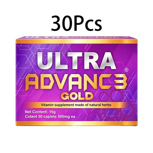 3 Pack Ultra Advance Vitamin & Mineral Supplement 30 Capsules 500 Mg