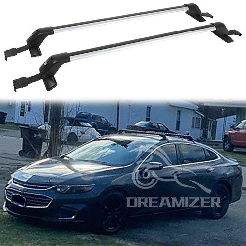 For Chevy Malibu LT Sedan Roof Top Rack Cross Bars Luggage Cargo Carrier w/Locks