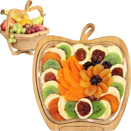 Dried Fruit Gift Basket – Holiday Food Tray - Healthy Gourmet Snack Box -...