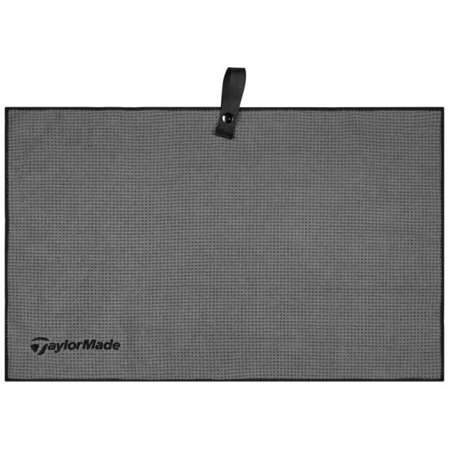 TAYLORMADE MICROFIBER CART GOLF TOWEL GREY 15"x24" - NEW