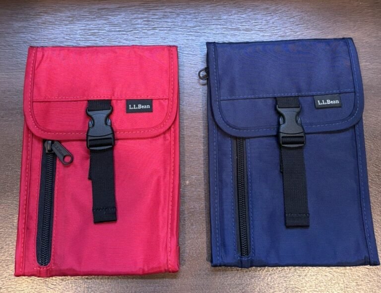 NWOT – LL Bean Travel Passport Organizer Wallet-RED ONE left
