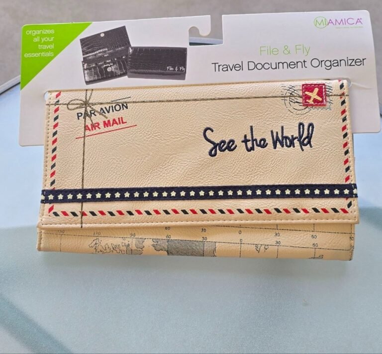 1 Travel Themed Document Holder – Airmail Accessories