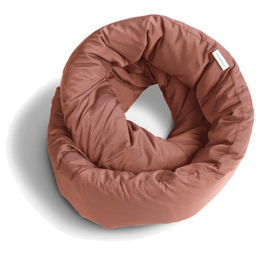 Handmade Travel Pillow With Zipped Case From 100% Organic Cotton And Buckwheat